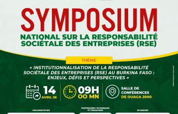 Visuel Symposium national sur l'institutionnalisation de la RSE